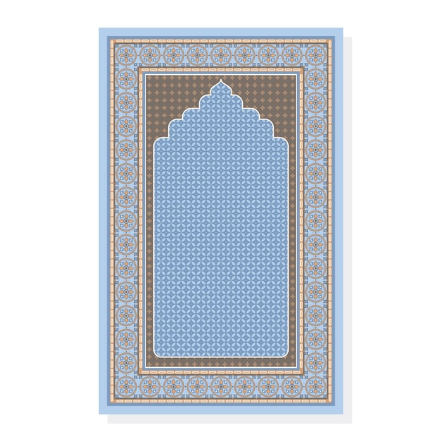 Vecteur le tapis musulman design sajadah