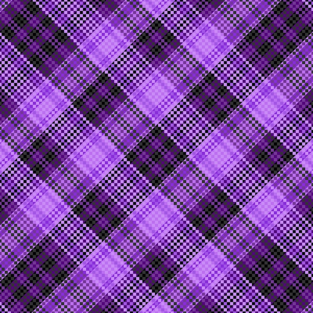 Tartan à Carreaux Avec Motif De Couleur Nocturne