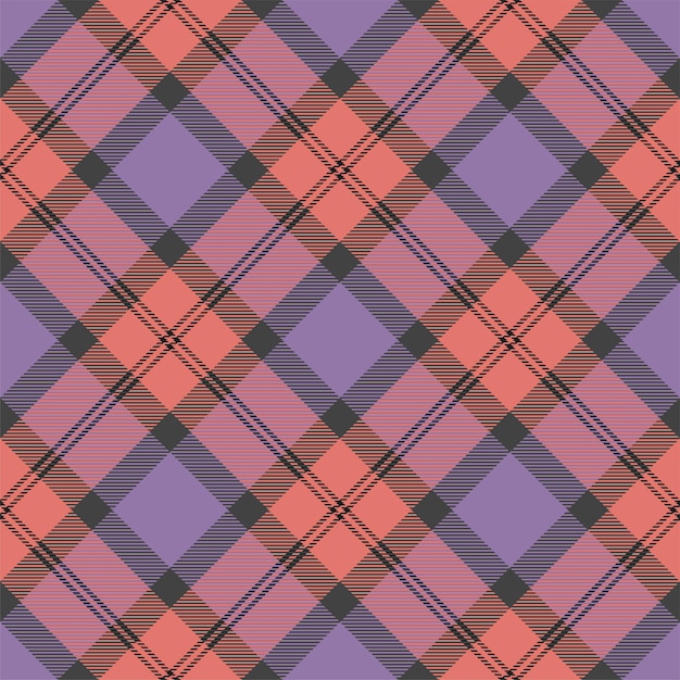 Tartan Ecosse Vecteur De Motif à Carreaux Sans Couture Tissu De Fond Rétro Texture Géométrique Carrée De Couleur De Chèque Vintage Pour La Conception De Papier Peint De Carte-cadeau De Papier D'emballage D'impression Textile