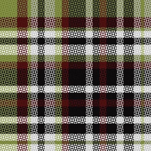 Tartan Ou Motif De Couleur D'hiver à Carreaux