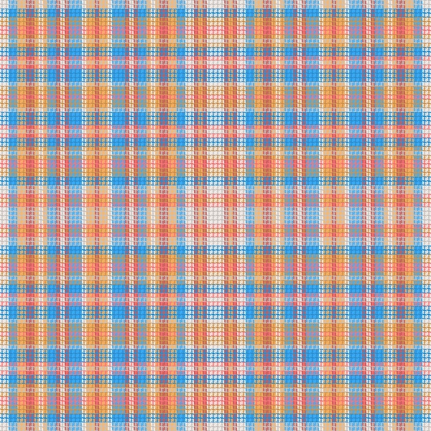 Vecteur tartan ou motif de couleur rétro à carreaux