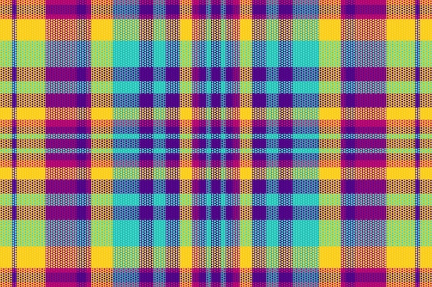 Tartan ou motif de couleur rétro à carreaux