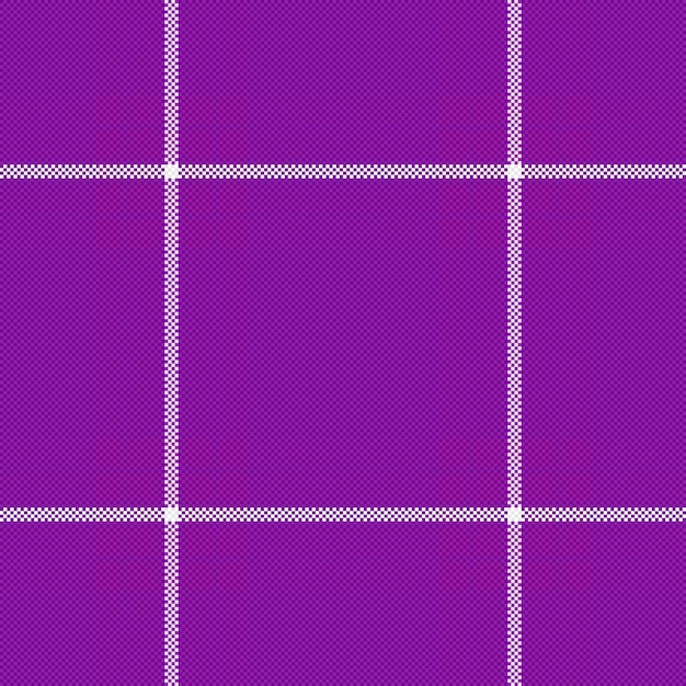 Tartan vérifier la texture du tissu textile sans couture avec un plaid de motif vectoriel de fond