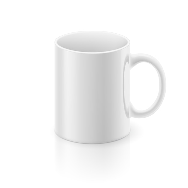 Vecteur tasse blanche