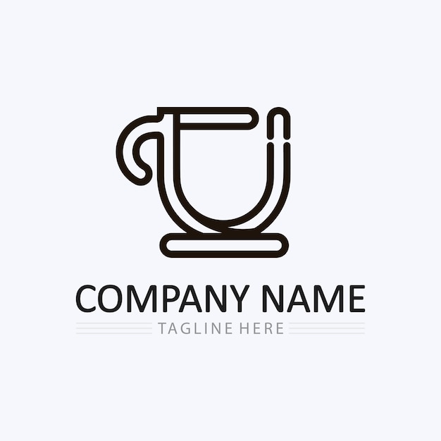 Tasse à café Logo Template