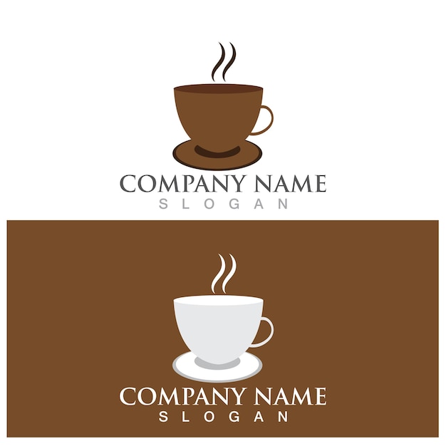 Tasse à café Logo Template