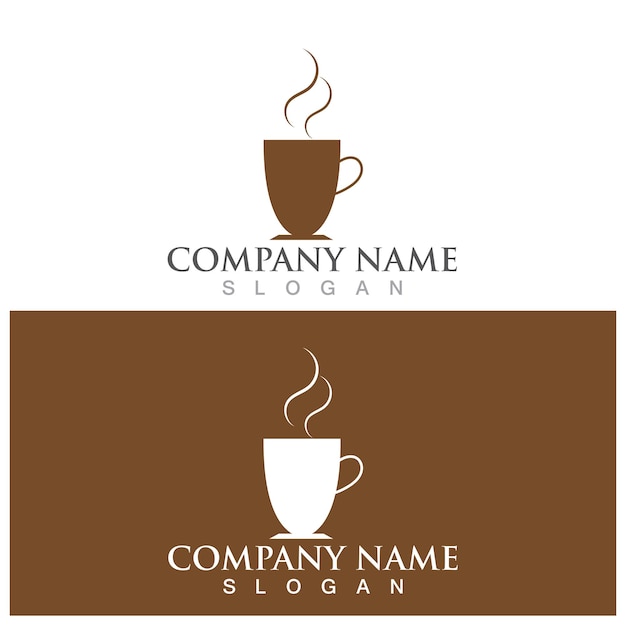 Tasse à café Logo Template