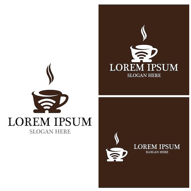 Tasse à café Logo Template