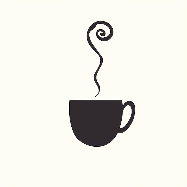 Une Tasse De Café Symbole Logo Vector Illustration