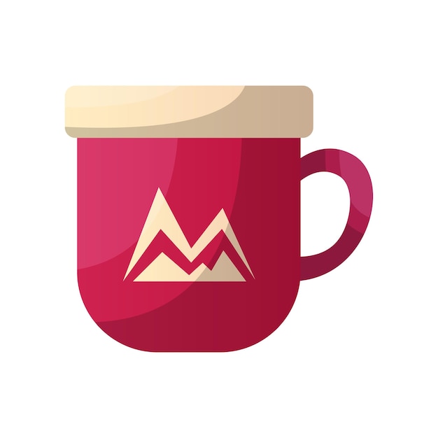 Tasse de camping Loisirs actifs touristes vacances d'été Camp de voyageurs dans les arbres naturels
