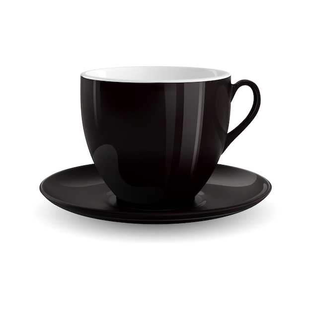 Vecteur tasse noire