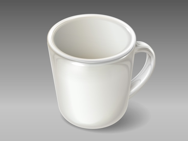 Tasse en porcelaine isolée pour thé ou café