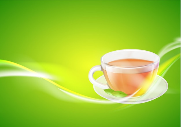 Vecteur tasse à thé. concept pour une conception de café.