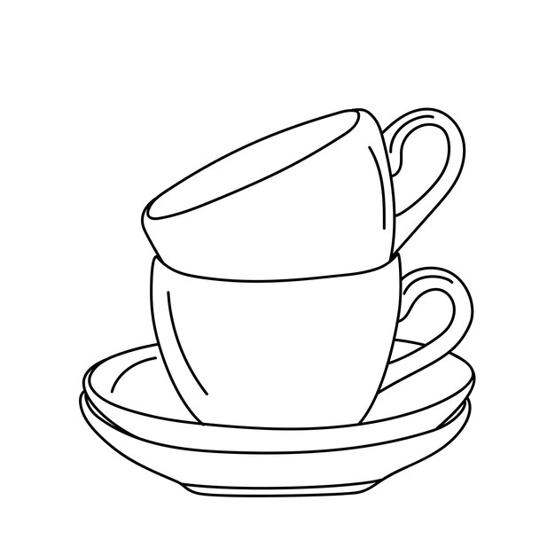 Icône De Doodle Contour Dessiné Main Café Latte. Délicieux Café Au Lait  Avec Mousse Fouettée Dans Une Grande Illustration De Croquis De Vecteur En  Verre Pour Impression, Web, Mobile Et Infographie Isolé Sur Fond Blanc.