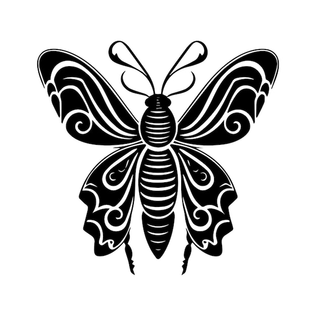 tatouage tribal d'insecte illustration dessinée à la main