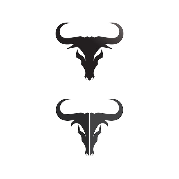 Taureau Et Buffle Tête Vache Animal Mascotte Logo Design Vecteur Pour Sport Corne Buffle Animal Mammifères Tête Logo Sauvage Matador