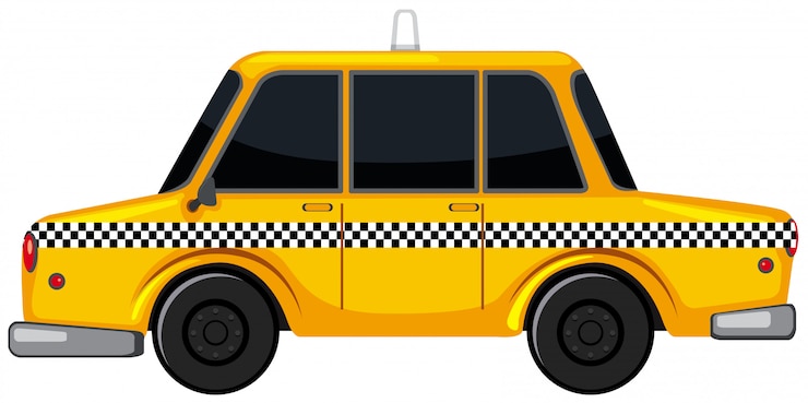 Vecteur un taxi de style new-yorkais
