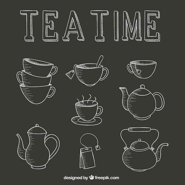 Tea Time Icons Set