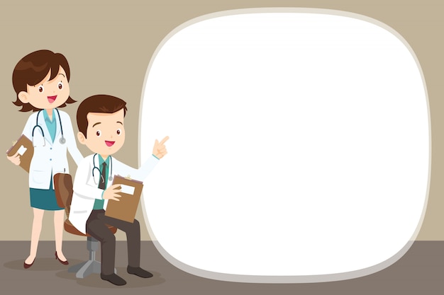 Team smart Doctor présente avec un espace vide