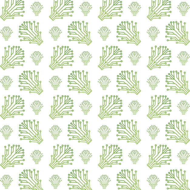 Technique d'arbre étrange tendance multicolore modèle répétitif illustration vectorielle design d'arrière-plan