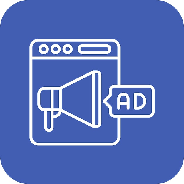 Technique promotionnelle image vectorielle d'icône peut être utilisée pour la rédaction