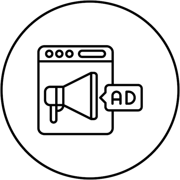 Technique promotionnelle image vectorielle d'icône peut être utilisée pour la rédaction