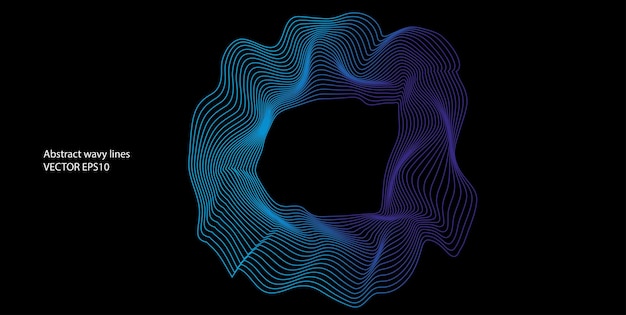 Vecteur technologie abstraite particules lignes maille arrière-plan