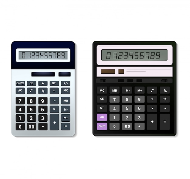 Technologie De Calcul De Comptabilité Entreprise Vecteur Calculatrice