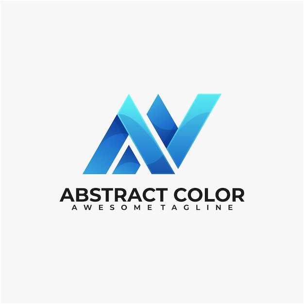 Technologie De Conception De Logo Couleur Abstraite Moderne