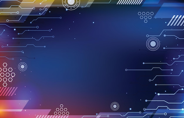 Une technologie élégante, un arrière-plan futuriste