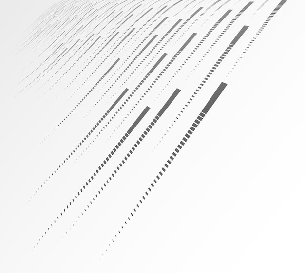 Technologie de flux de données volumineuses et arrière-plan vectoriel scientifique, abstraction technologique avec électronique de lignes et style numérique en perspective dimensionnelle 3D, illustration abstraite.