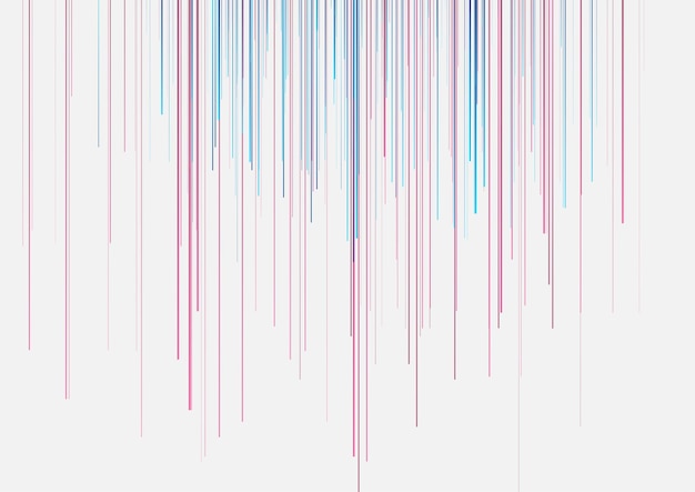 Technologie futuriste conception graphique moderne avec des lignes bleues et violettes Arrière-plan géométrique abstrait Illustration minimale vectorielle