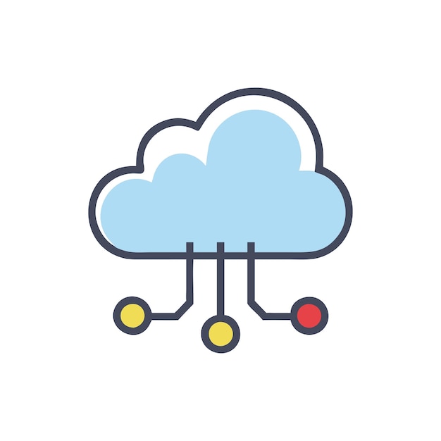 Technologie d'icône de cloud computing et vecteur d'appareil pour les sites Web d'interface utilisateur et les applications mobiles