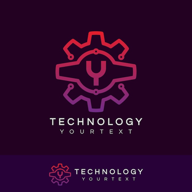 Technologie Initiale Lettre A Logo Design