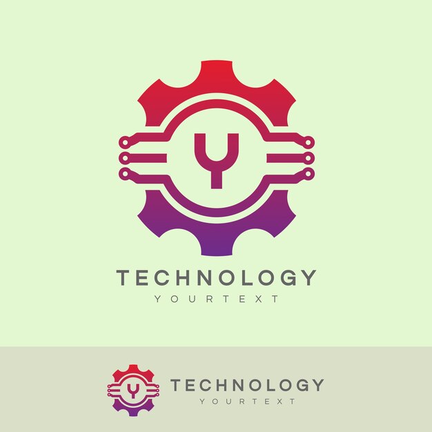 Technologie Initiale Lettre A Logo Design