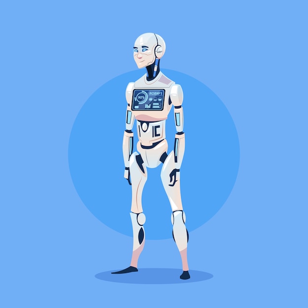 Vecteur technologie d'intelligence artificielle futuriste robot moderne