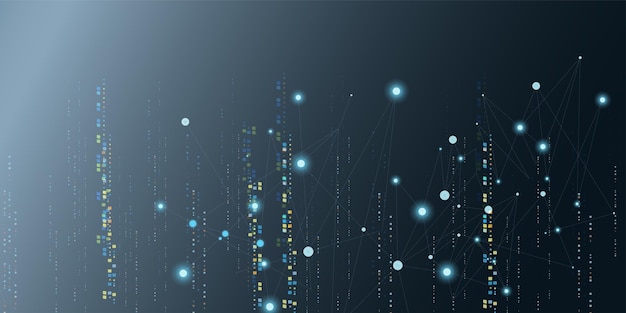 Technologie numérique et connexion au réseau Internet big data marketing numérique moderne