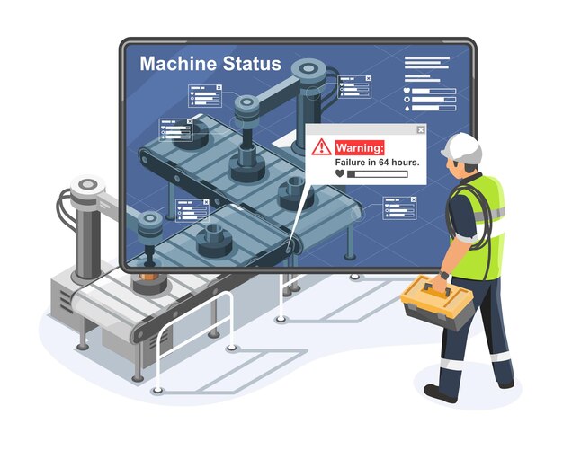 technologie de transport de la ligne de production de l'usine isométrique