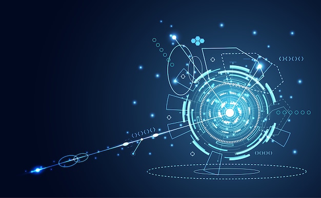 technologie ui cercle futuriste hud interface hologramme