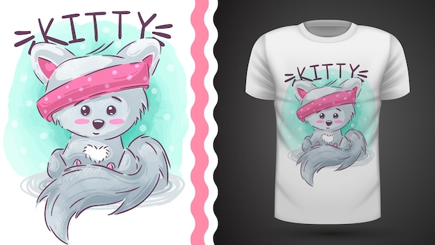 Tee-shirt Joli Chat Pour Imprimer