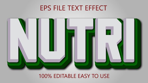 Téléchargement Numérique Du Fichier Eps Nutri Text Effect