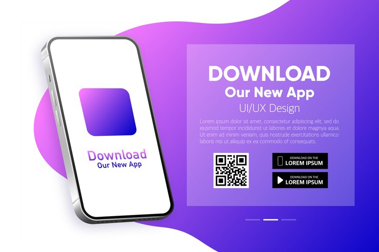 Téléchargez notre nouvelle application mobile Smartphone à écran vide pour votre application Maquette de page Télécharger l'application