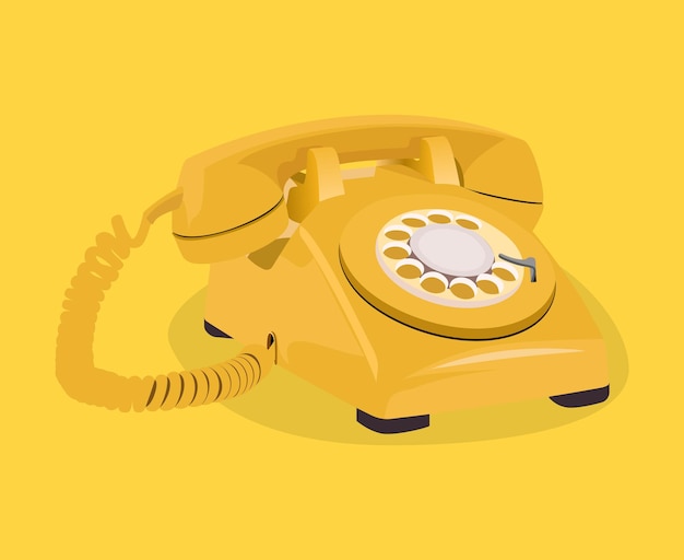 un téléphone jaune avec une photo d'un téléphone dessus
