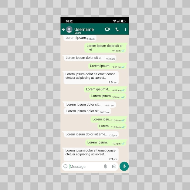 un téléphone vert et noir avec le texte envoyer votre message