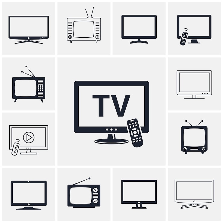 Vecteur téléviseur
