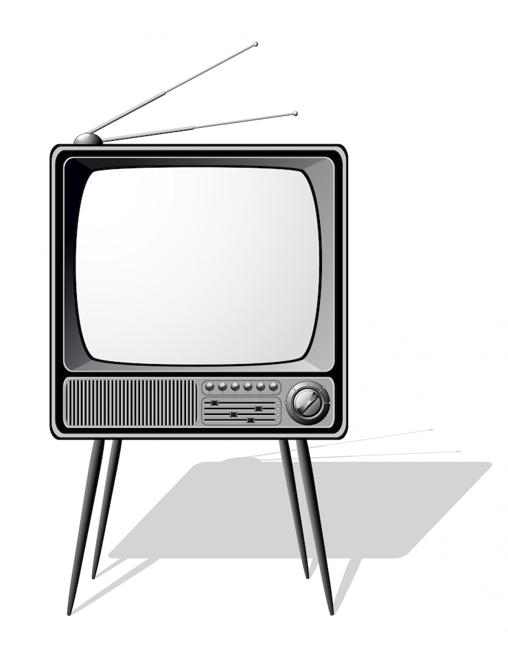 Vecteur télévision rétro