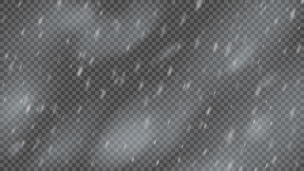 Tempête de neige et chute de flocons de neige