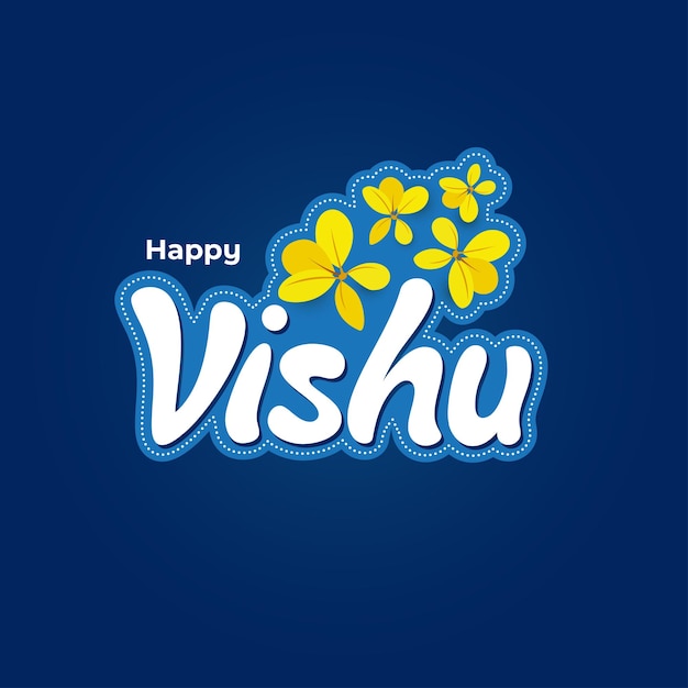 Template De Conception D'arrière-plan Vectoriel Du Festival Happy Vishu