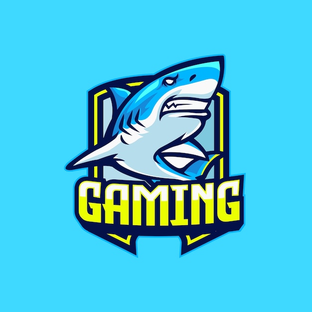 Templates De Logo De Mascotte De Requin Vecteur Pour Les équipes Sportives Et De Jeu Isolées