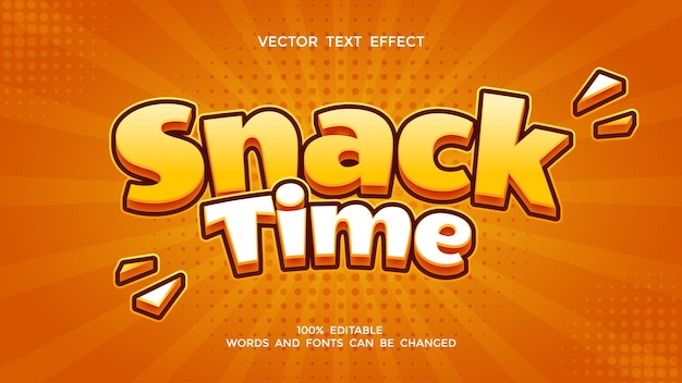 temps de collation effet de texte 3D modifiable